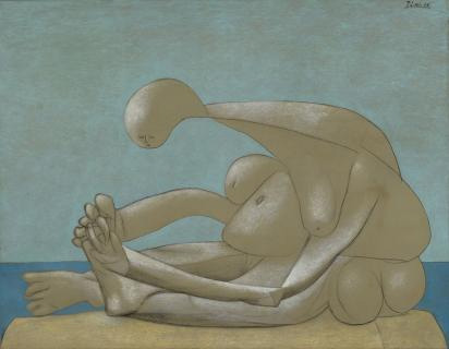 Pablo Picasso, Femme assise sur la plage, 1937