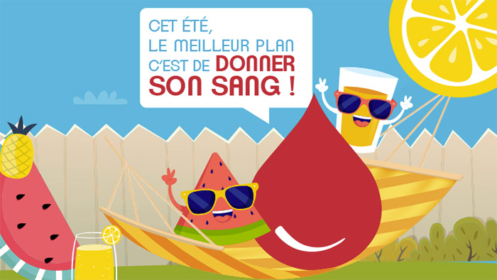 En vacances aussi offrez votre sang !