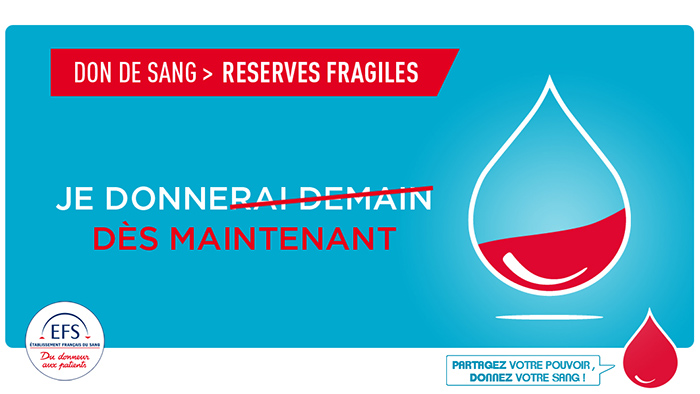 Don du sang - réserves faibles - p Vignette