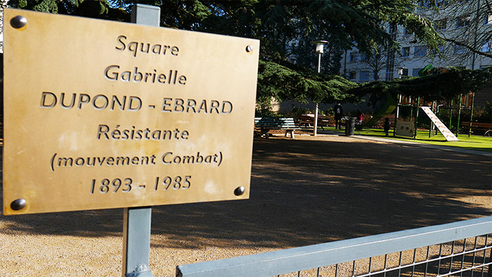 Matrimoine du 5e arrondissement - square Gabrielle Dupond-Ebrard