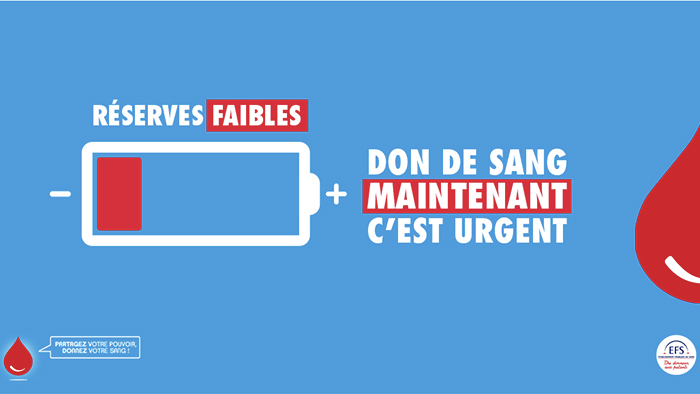 Don du sang - réserves faibles Vignette