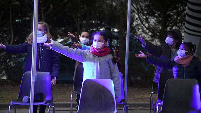 Orchestre Démos : danse préparée pour l'occasion