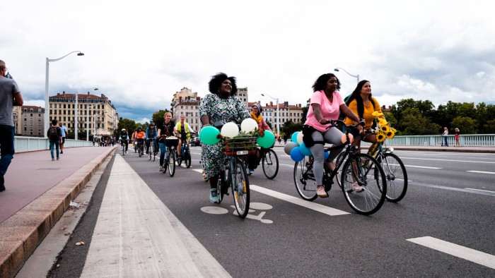 Fancy Women Bike Ride