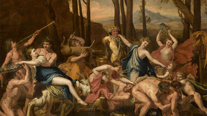 D’après Nicolas Poussin, Triomphe de Pan, 1636 Huile sur toile, 160 × 178 cm (avec cadre) Musée du Louvre. Photo © RMN-Grand Palais (musée du Louvre) / Franck Raux (détail)