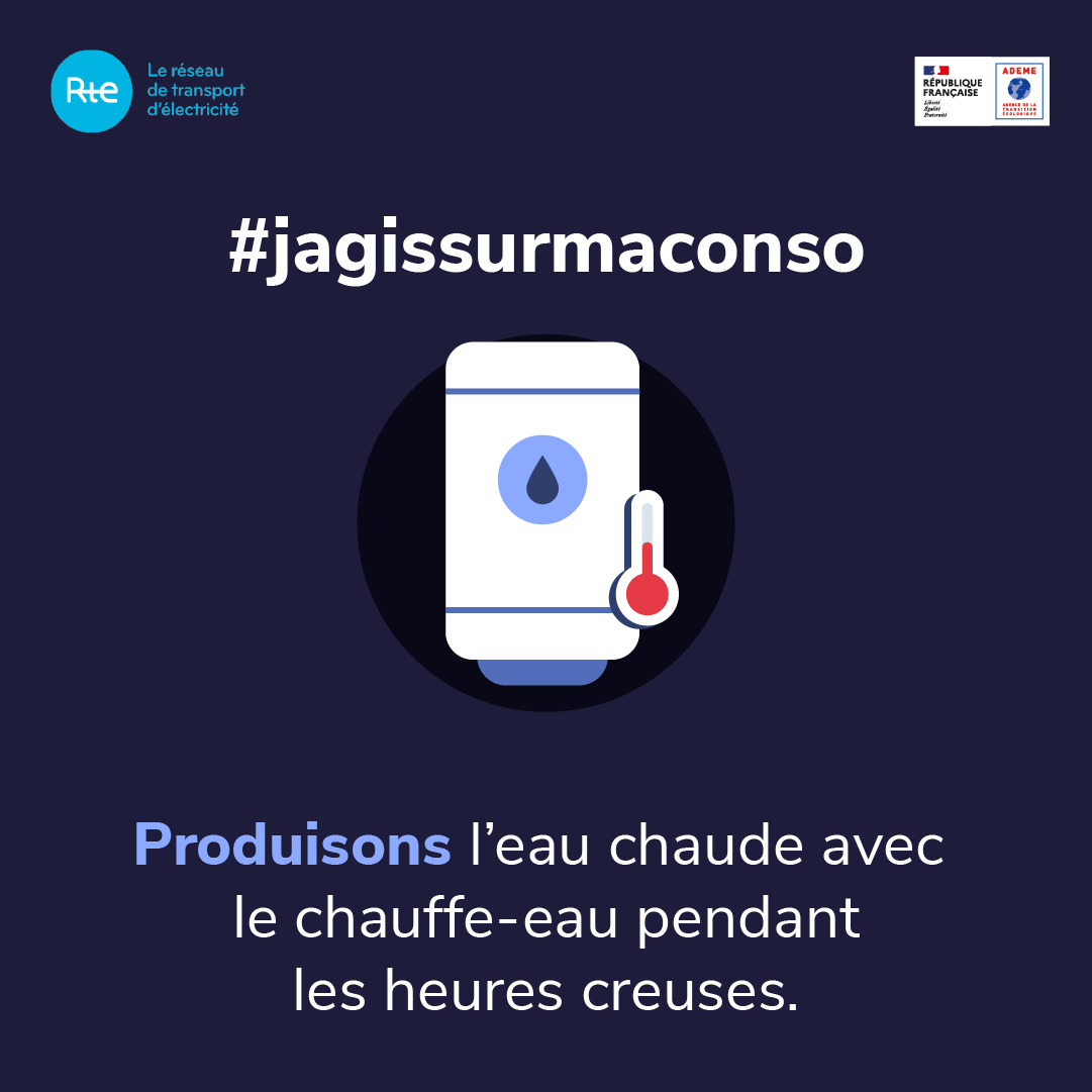 Les éco-gestes #jagissurmaconso / Eau Chaude