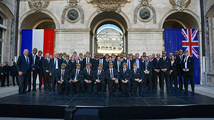 Les All Blacks à l'Hôtel de Ville