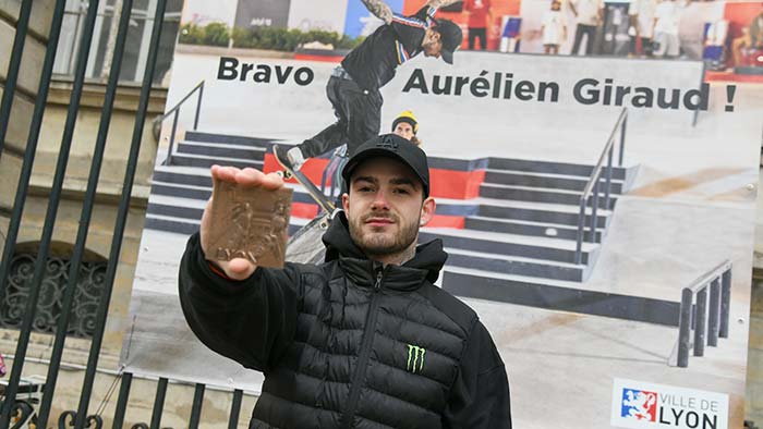 En mars 2023, Aurélien Giraud recevait la médaille de la Ville de Lyon