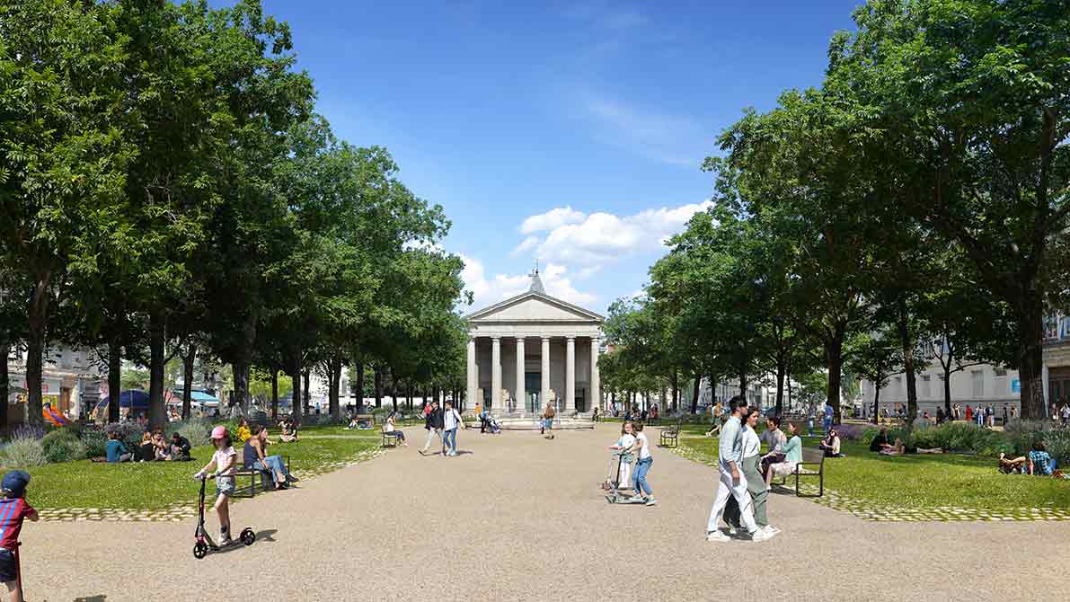 Réaménagement place Edgar Quinet
