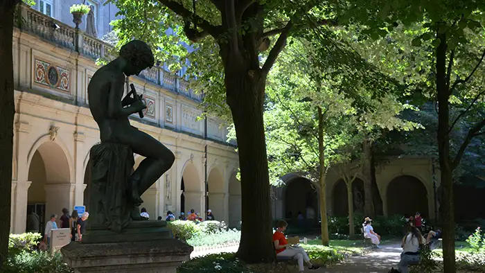 Le jardin du musée des Beaux-Arts de Lyon
