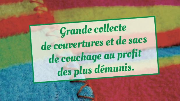 Grande collecte de couvertures L et P Vignette