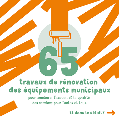 65 chantiers de rénovation