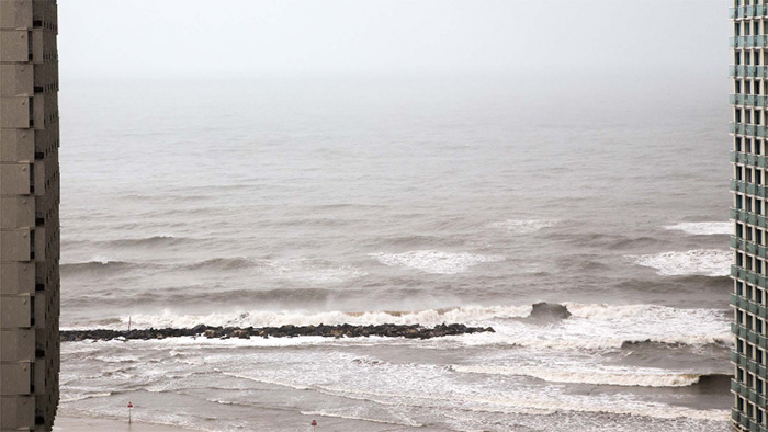 Le sable se retire