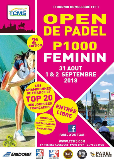 2ème Open féminin de Padel - TCM5