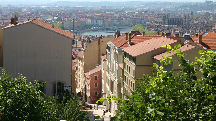 Vue des pentes de la Croix-Rousse